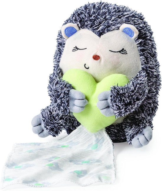 Baby Knuffel - Hartslag Geluid - Baby Troosten - Drie Comfort Modi - 14 cm - Egel