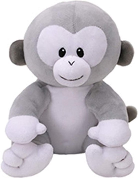 Baby knuffel - Pluche dier - Babykamer decoratie - Bijzonder behaaglijk - 17 cm - Grijs
