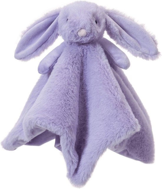 Baby knuffel - Troostdekentje haas - Baby comfort - Super zachte stof - 33 cm - Paars