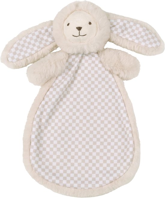 Baby Knuffel - Zachte Knuffelpop - Babyslaap Hulp - Gerecyclede Vulling - 25 cm - Grijs