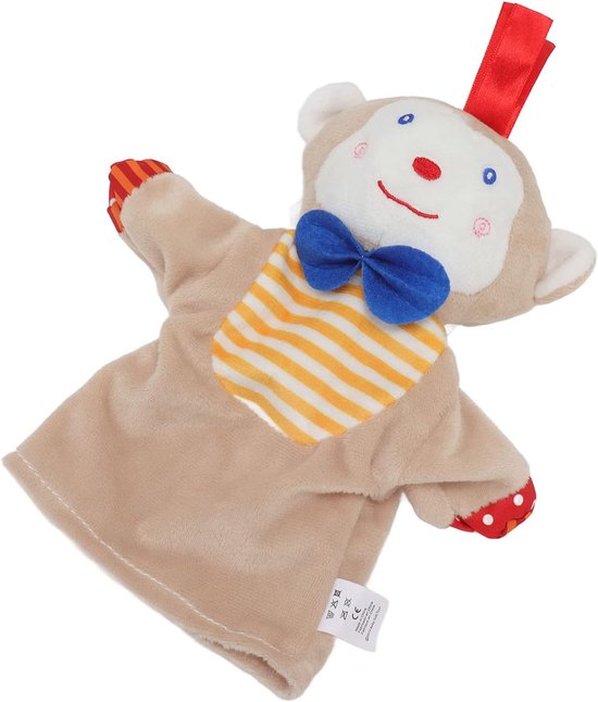 Baby Knuffeldeken - Veiligheidsdeken Dieren - Visuele Ontwikkeling - Zacht Pluche Materiaal - 25 cm - Oranje