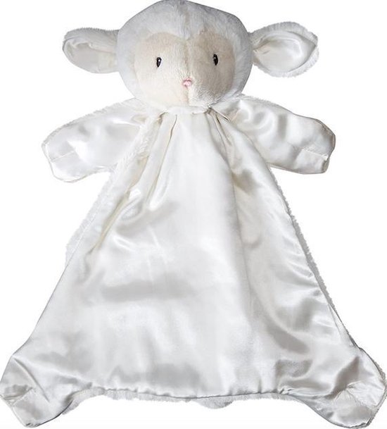 Baby knuffeldoek lammetje Lopsy 55x56 cm. van Mentari