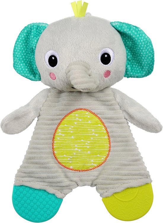 Baby knuffeldoek olifant met bijtfiguur - Bright Starts - vanaf 0 maanden