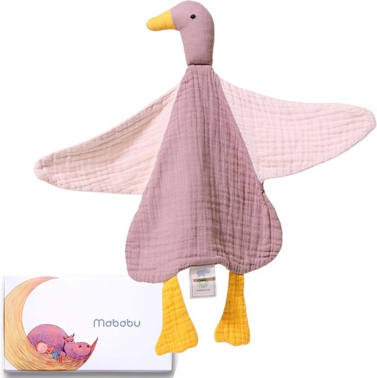 Baby Knuffeldoek - Slapen Knuffel - Baby Comfort - 100% Biologisch Katoen - 40 x 40 cm - Zacht Roze