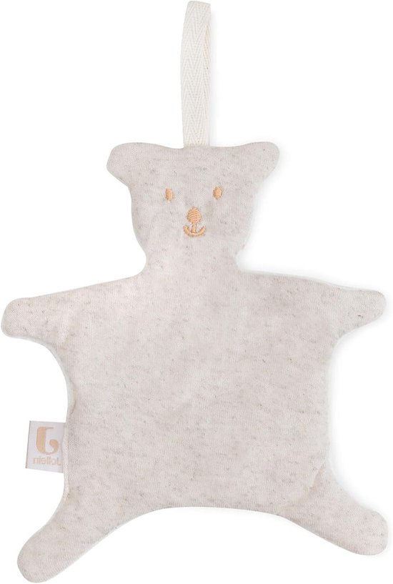 Baby knuffeldoek - Speendoek beer - Baby comfort - Oeko-Tex gecertificeerd - 75% katoen - Naturel