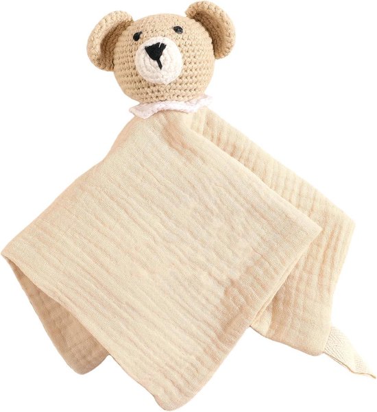 Baby Knuffeldoek - Troostdoek Dieren - Baby Kalmeren - Zacht Katoen - 25 cm - Meerdere Dieren