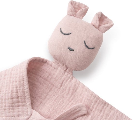 Baby Knuffeldoekje Mousseline Bamboe Katoen – Zacht Knuffeldoekje Baby – Ademend & Veilig – Perfect Kraamcadeau roze van Merkloos