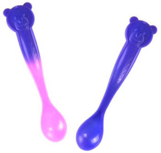 Baby lepel beer kleur warmteafhankelijk violet van Nûby