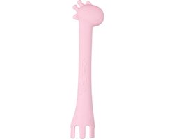 Baby Lepel Giraffe Learn to Eat Roze| Lepel BPA-vrij Kinderen van Olala Boutique