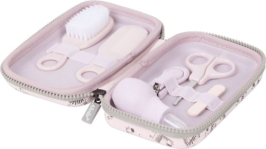 Baby-manicure pedicureset voor baby’s - Nagelknipper, Schaar, Vijl Nagelverzorging pasgeboren baby manicure set - New Born Baby Manicure Set - Manicure Setje - Leuk Kraam Cadeau /Baby Shower gift + baby- uitgebreide 9delig- baby care set - Roze van Merkloos