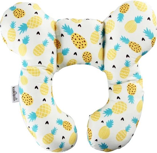 Baby Maxi Cosi Steun Kussen - Ananas Neksteun voor Baby's - Steunkussen voor Reiswieg - MaxiCosi Steunkussen - Slaapkussen MaxiCosi - Neksteun voor Baby in de Auto - Babystoel Nek Steun - Baby Slaapkussen - Autostoel Nekkussen / Nek Kussen van A3 Baby & Kids