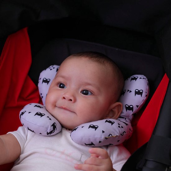 Baby Maxi Cosi Steun Kussen - Roze Neksteun voor Baby's - Steunkussen voor Reiswieg - MaxiCosi Steunkussen - Slaapkussen MaxiCosi - Neksteun voor Baby in de Auto - Babystoel Nek Steun - Baby Slaapkussen - Autostoel Nekkussen / Nek Kussen - Nek Steun van Ailois