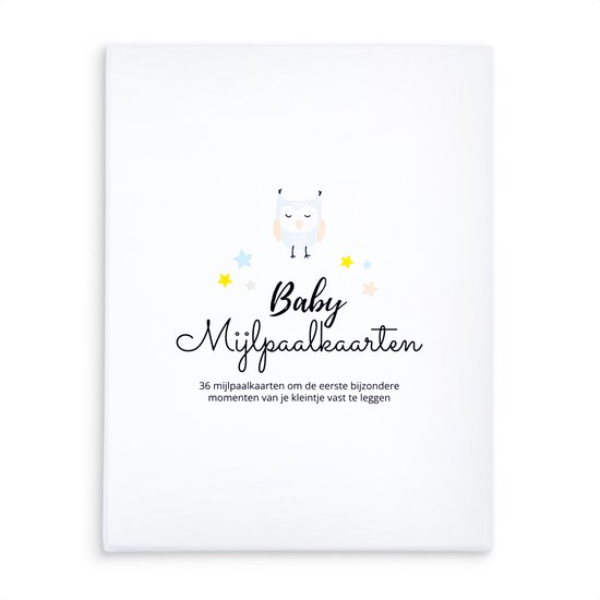 Baby Mijlpaalkaarten - 36 Milestone Cards Eerste Jaar - Babyshower Cadeau - Kraamcadeau Jongen Meisje van Merkloos