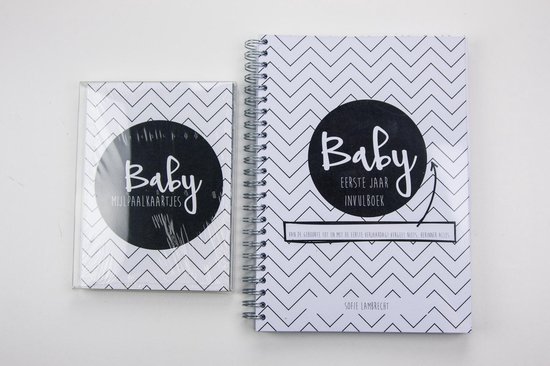 Baby Mijlpaalkaarten + Invulboek eerste jaar van Pipfolio