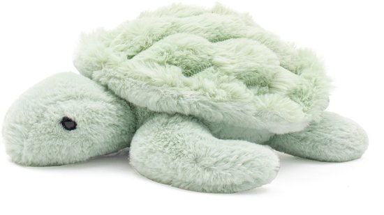 Baby Mix - Knuffeldoek - Pluche schildpad 26 cm groen - Knuffel - Speelgoed - Vriend - Veilig - Zacht van Merkloos