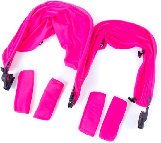 Baby Monsters Zonnekap Kinderwagen Easy Twin Color Pack Fuchsia van Baby Monsters