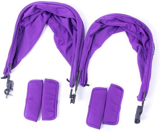 Baby Monsters Zonnekap Kinderwagen Easy Twin Color Pack Paars van Baby Monsters