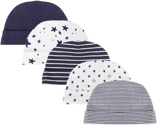Baby Muts en Wanten Set - Baby Handschoenen en Hoofddeksel - Baby Warm Houden - 10 Stuks Set