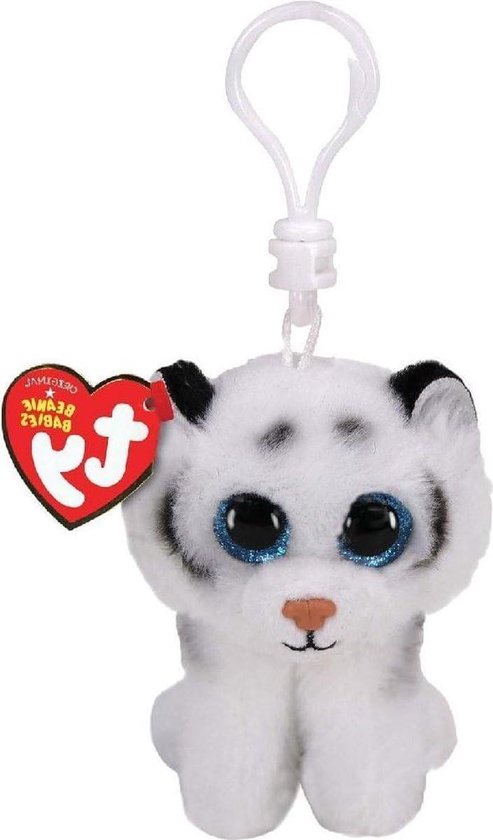 Baby Muts Tijger - Kinder Muts - Warmte Bieden - Zacht Pluche - 6.5 cm - Wit