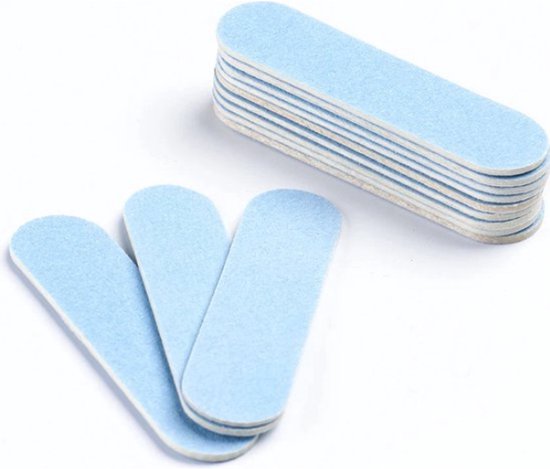 Baby Nagelvijl - 10 Stuks - Blauw - Zacht Nagelvijltje - Baby Nagelverzorging - Nagelvijl Karton - Baby Nagelschaartje van Merkloos