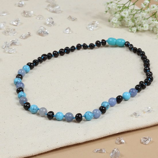 Baby Natura - Barnsteen ketting - Baby/peuter - Cherry - 32 cm van Merkloos