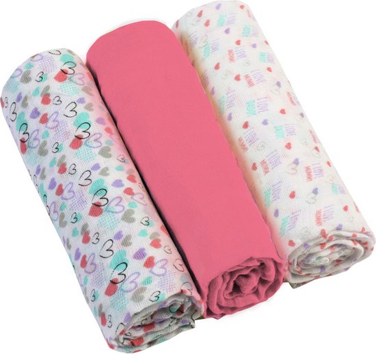 Baby Ono 3 Stuks Roze Hydrofiel Luiers 348/02 van Baby Ono