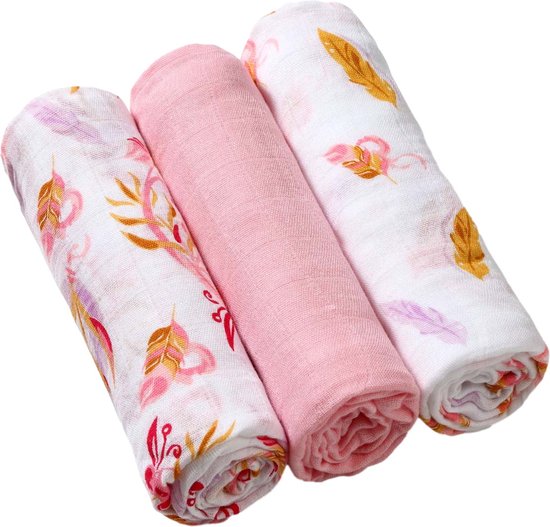 Baby Ono Bamboo Feathers 3 Stuks Hydrofiel Luiers