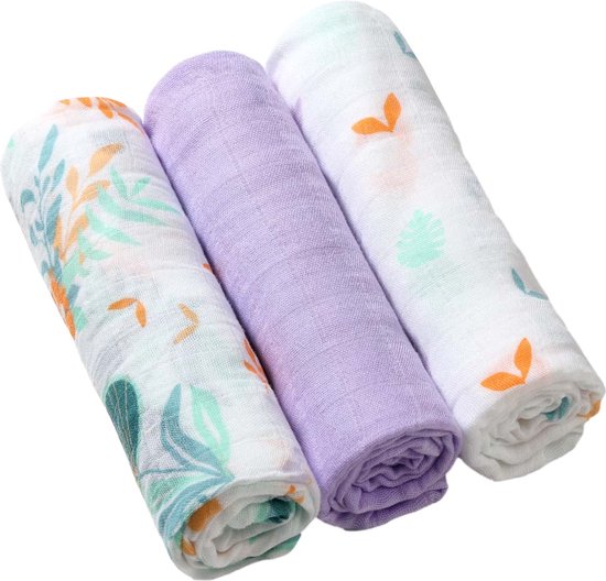 Baby Ono Bamboo Leaves 3 Stuks Hydrofiel Luiers 397/08 van Baby Ono