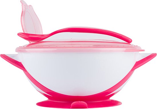 Baby Ono Roze Kommetje met Zuignap & Lepel 1063/03 van Baby Ono