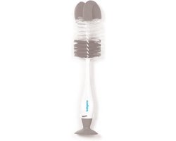 Baby Ono Wit/Grijs Flessenborstel met Spons & Zuignap 728/04