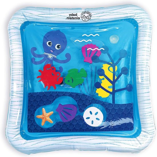 Baby Opus's Ocean of Discovery Watermat speelmat - vulbaar met water - opblaasbare zijkanten - 6 zeedieren - geschikt vanaf de geboorte Waterspeelmat van $