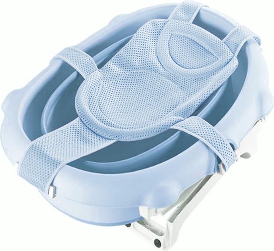 Baby opvouwbare badkuipstoel, steunnet, badnet, antislip, badnet, kruisvormig, badpad, stoel, rek, zitting, veiligheidsbadstoel, ondersteuning, badaccessoires, douche, badaccessoires