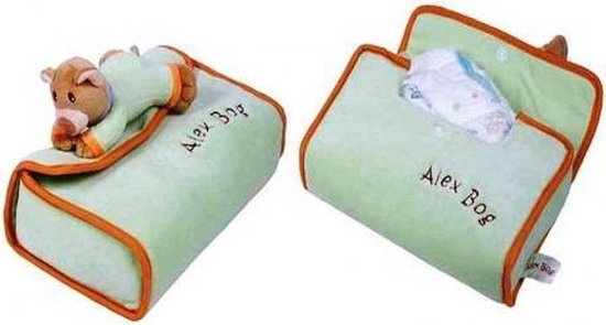 Baby Pluche Luiertas gekleurd 16x30x11cm van Folat