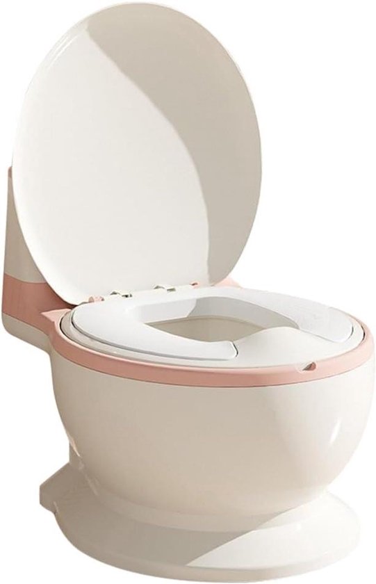 Baby Potty with Music for Cleanliness Training, Baby Toilet for Babies and Children, Comfortable, Non-Slip with Hunting Sounds and Music, Pink, 1 Piece
