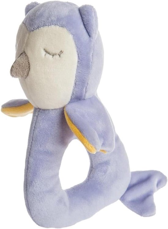 Baby Rammelaar - Zacht Speeltje - Baby Ontwikkeling - Machine Wasbaar - 15 cm - Lavendel