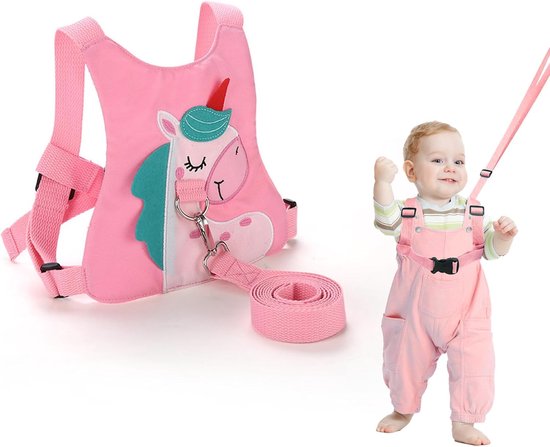 Baby Reins,Pink Unicorn Baby Walking Harness and Toddler Safety Harness,Baby Reins Safety Leash Infant Toddler Anti Lost Leash Reins for Toddlers,1.5meter