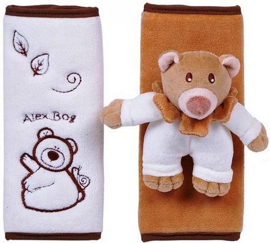 Baby - Riemhoes Pluche Beer - Beige set van 2 stuks van Ukkepuk