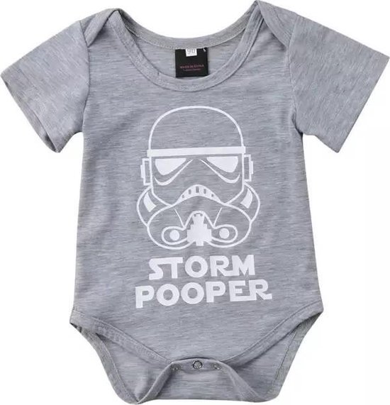 Baby SET I Storm Pooper - The Dark Side I 18-24 mnd - grijs van Merkloos