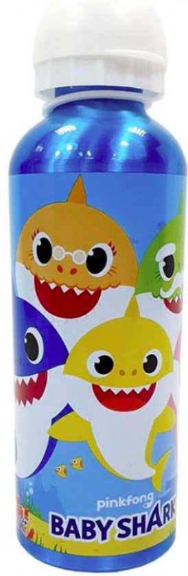 Baby Shark XL Aluminium drinkbeker - drinkfles - 500 ml van Baby Shark