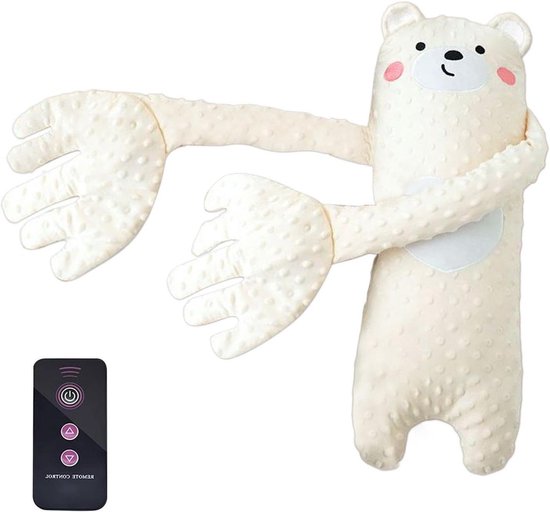 Baby Slaap Knuffel - Rustgevend Speelgoed - Baby Slaap Helpen - Moederlijke Bewegingen Nabootsen - 68x25 cm - Kleine Beer