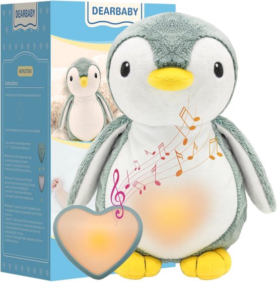 Baby Slaapknuffel met Hartslag en Uitschakelfunctie van Merkloos