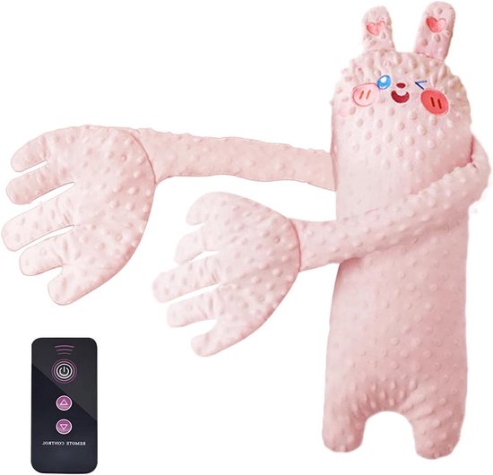Baby Slaapkussen - Slaapknuffel - Baby Kalmeren - Elektrische Klopbeweging - 68x25 cm - Beige