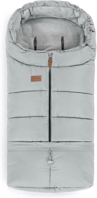 Baby Slaapzak - Voetenzak Kinderwagen - Warm Blijven - 3-in-1 Verstelbaar - 110 cm Lang - Grijs