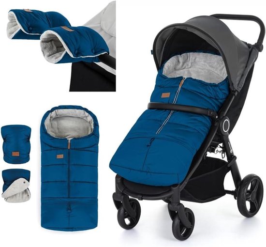 Baby Slaapzak - Voetenzak Kinderwagen - Warm Blijven - Waterdicht Winddicht - 110 cm - Blauw