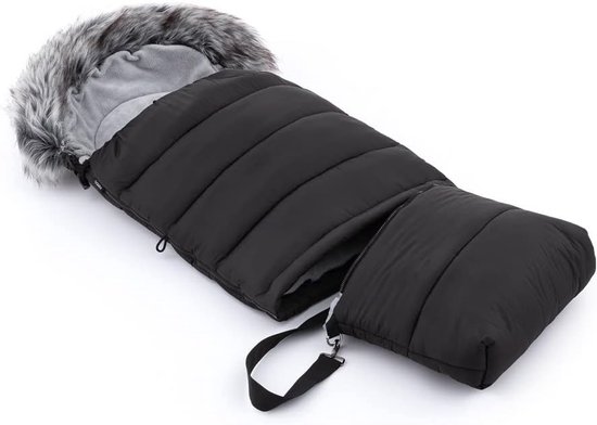 Baby Slaapzak - Voetenzak Kinderwagen - Warm Blijven - Waterdicht Winddicht - 110 x 48 cm - Zwart