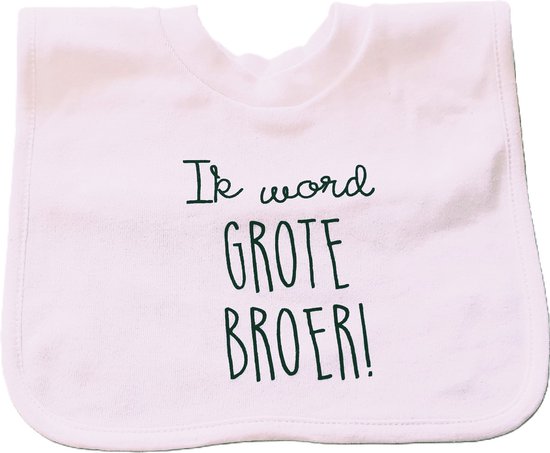 Baby slab met tekst aankondiging Zwangerschap - ik word Grote broer bekendmaking  zwanger voor de liefste aanstaande geboorte van Merkloos