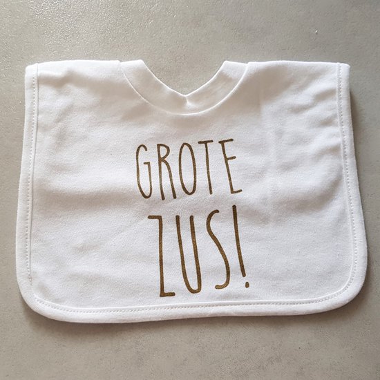 Baby slab met tekst aankondiging Zwangerschap - ik word Grote zus  bekendmaking zwanger voor de liefste aanstaande geboorte van EenhoornKnuffels