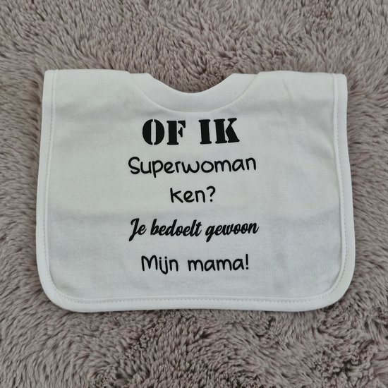 Baby slabbetje cadeau tekst super mama zwangerschap bekendmaking aankondiging voor de liefste aanstaande geboorte gaat worden jullie worden zwangerschapsaankondiging eerste moederdag van VIP-LASER.