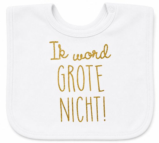 Baby slabbetje cadeau tekst worden hoera ik word grote nicht zwangerschap bekendmaking aankondiging voor de liefste aanstaande geboorte gaat worden jullie worden zwangerschapsaankondiging