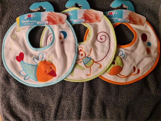 baby slabbetje fantasie met piepertje set van 3 van Nijntje